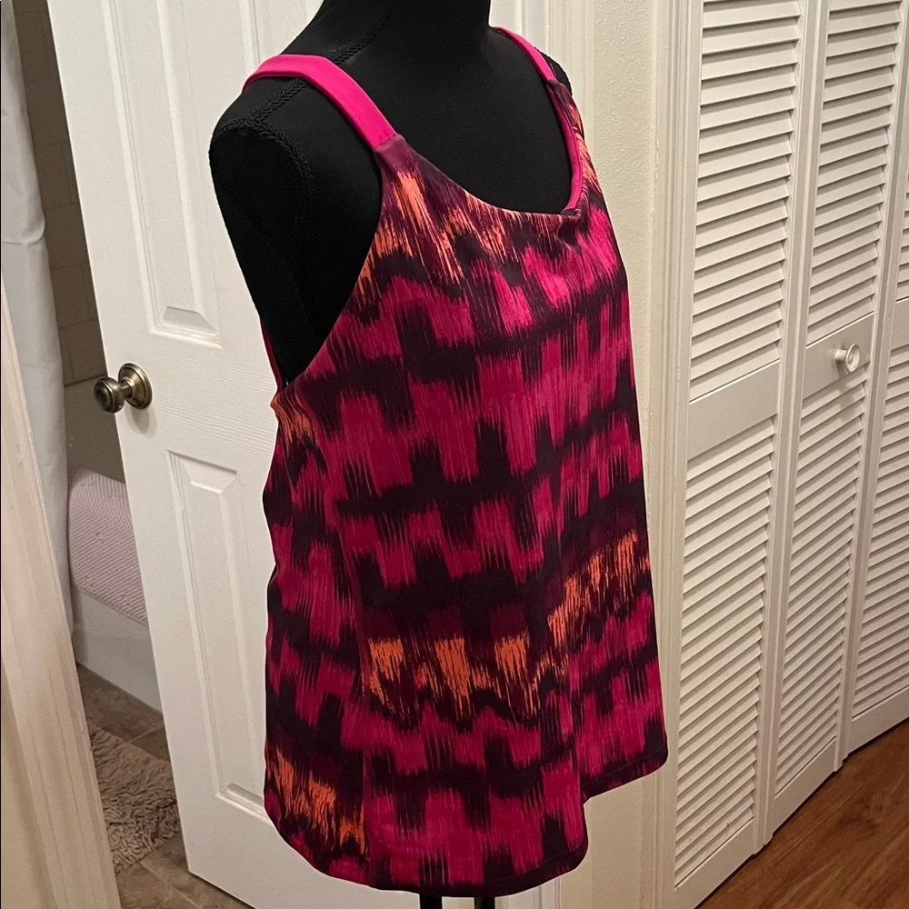 The North Face Trailwear Athletic Pink and Orange Tank Top - Picture 4 of 9